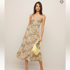 Reformation Petites Nadira Dress Multi - Size 10P